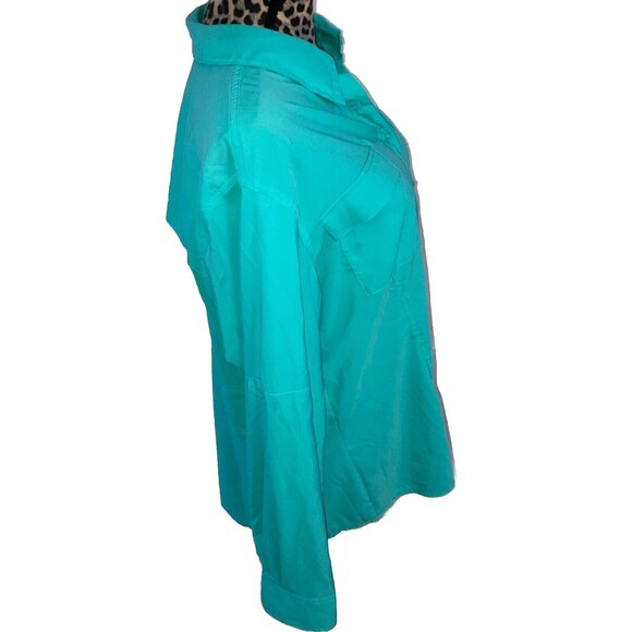 Reel Legends Aqua Button Down Shirt - Picture 3 of 6